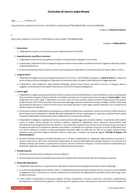 a.01.00 lavoro a tempo indeterminato lv 27|contratto di lavoro indefinito.